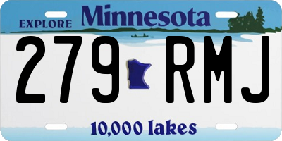 MN license plate 279RMJ
