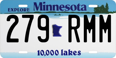 MN license plate 279RMM