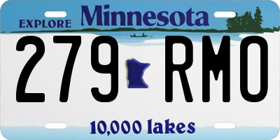 MN license plate 279RMO