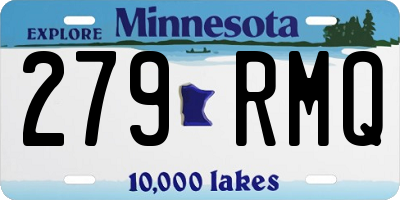 MN license plate 279RMQ