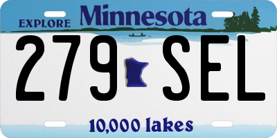 MN license plate 279SEL