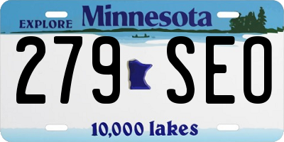 MN license plate 279SEO