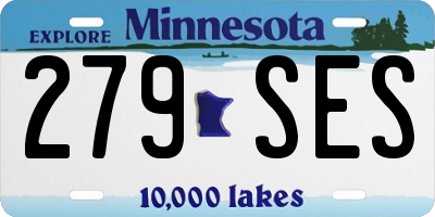 MN license plate 279SES