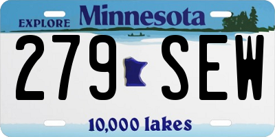 MN license plate 279SEW