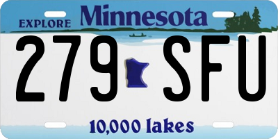 MN license plate 279SFU