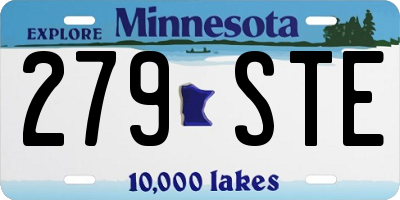 MN license plate 279STE