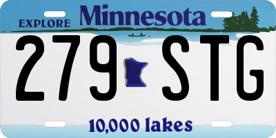 MN license plate 279STG