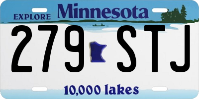 MN license plate 279STJ