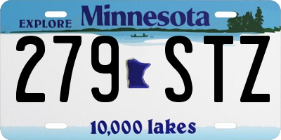 MN license plate 279STZ