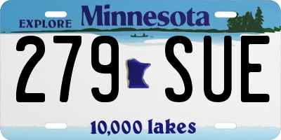 MN license plate 279SUE