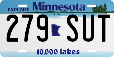 MN license plate 279SUT