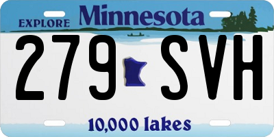 MN license plate 279SVH