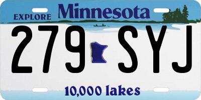 MN license plate 279SYJ