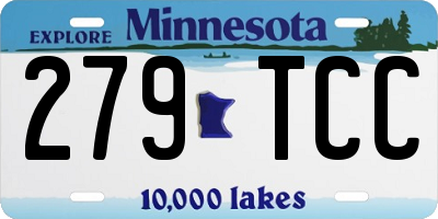 MN license plate 279TCC