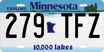MN license plate 279TFZ