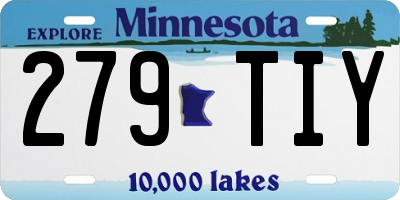 MN license plate 279TIY