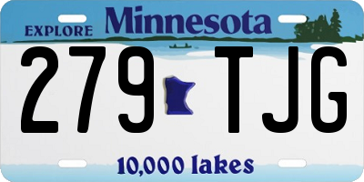MN license plate 279TJG