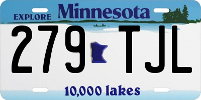 MN license plate 279TJL