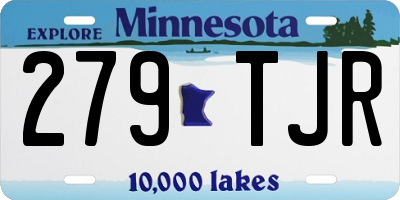 MN license plate 279TJR