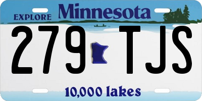 MN license plate 279TJS