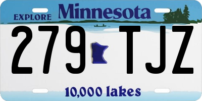 MN license plate 279TJZ
