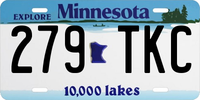 MN license plate 279TKC