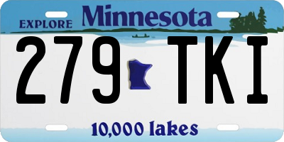 MN license plate 279TKI