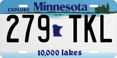 MN license plate 279TKL