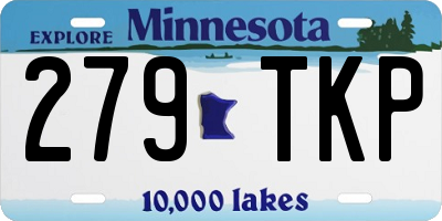 MN license plate 279TKP