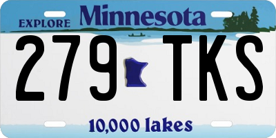 MN license plate 279TKS