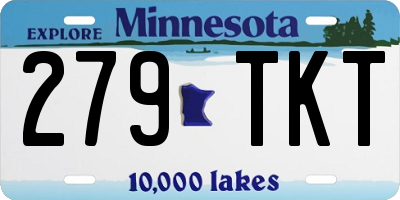 MN license plate 279TKT