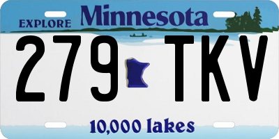 MN license plate 279TKV