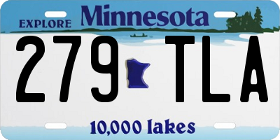 MN license plate 279TLA