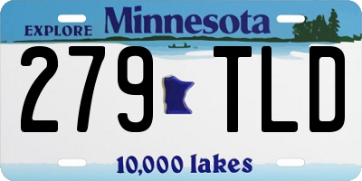 MN license plate 279TLD