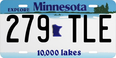 MN license plate 279TLE