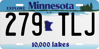 MN license plate 279TLJ
