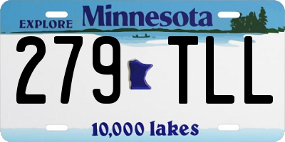 MN license plate 279TLL