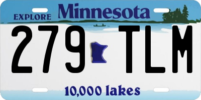 MN license plate 279TLM