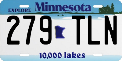 MN license plate 279TLN