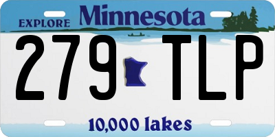 MN license plate 279TLP