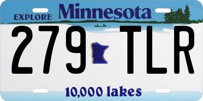 MN license plate 279TLR