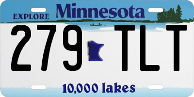 MN license plate 279TLT