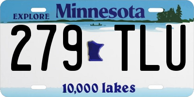MN license plate 279TLU