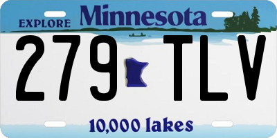 MN license plate 279TLV