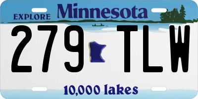 MN license plate 279TLW