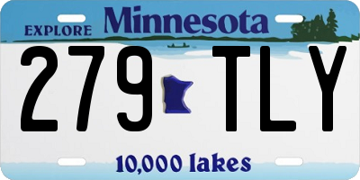 MN license plate 279TLY