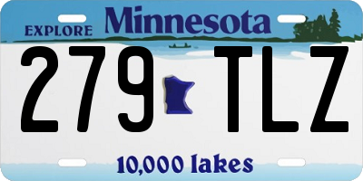 MN license plate 279TLZ