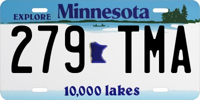 MN license plate 279TMA