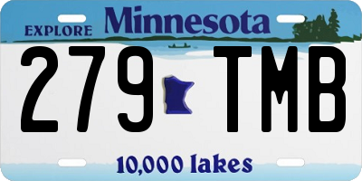 MN license plate 279TMB