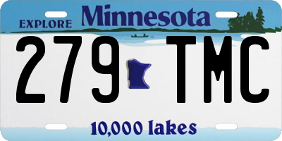 MN license plate 279TMC